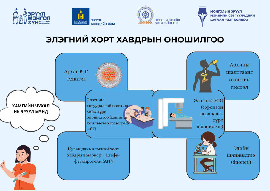 “ЭРҮҮЛ МОНГОЛ ХҮН” ҮНДЭСНИЙ ХӨДӨЛГӨӨНИЙ ХҮРЭЭНД  ЭРҮҮЛ МЭНДИЙН ЯАМ, МОНГОЛЫН ЭРҮҮЛ МЭНДИЙН СЭТГҮҮЛЧДИЙН "ЦАГААН ҮЗЭГ" ХОЛБООНЫ ДЭМЖЛЭГТЭЙГЭЭР ОРОН НУТАГТ ХЭРЭГЖҮҮЛЭХ ИРГЭДИЙН ЭРҮҮЛ МЭНДИЙН МЭДЛЭГ, БОЛОВСРОЛЫГ НЭМЭГДҮҮЛЭХ ЗОРИЛГО БҮХИЙ МЕДИА ТӨСӨЛ ХЭРЭГЖЛЭЭ